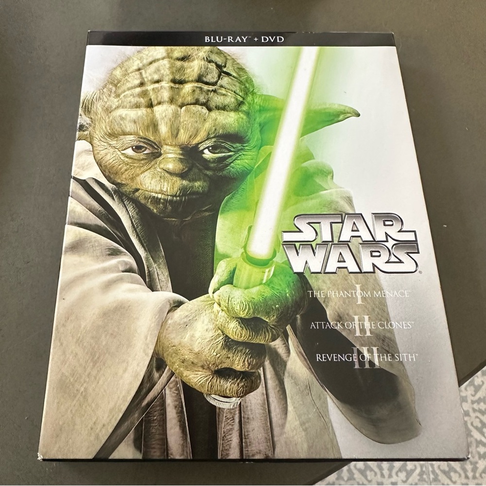 Star Wars Prequel Trilogy 1-3 Blu-Ray  / DVD Collector's Set Movies 6 Discs Set